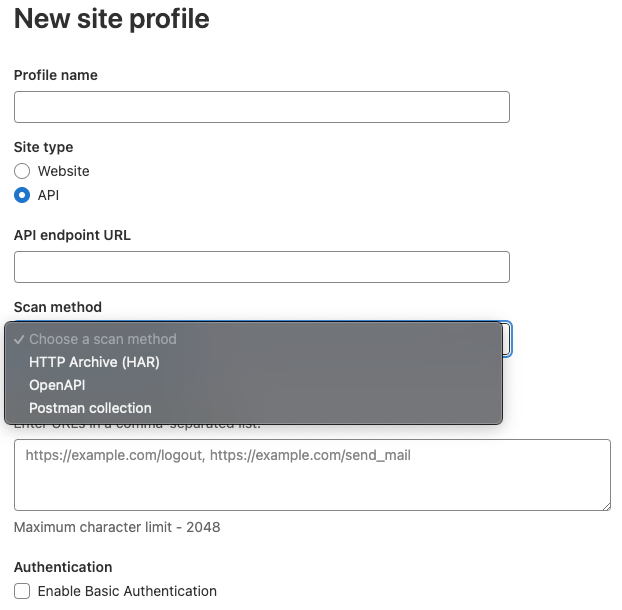 DAST API analyzer for on-demand DAST API scans